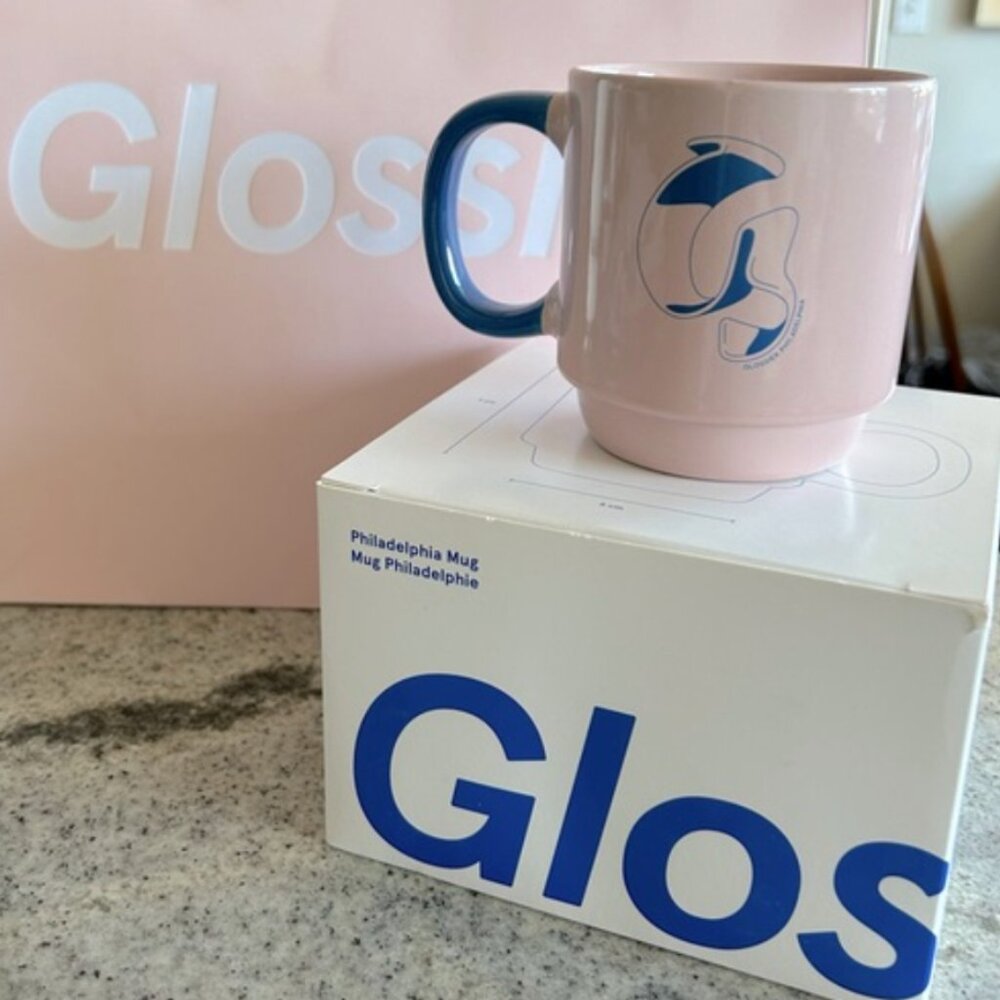 Glossier Limited Exclusive Philadelphia Travel Mug NEW